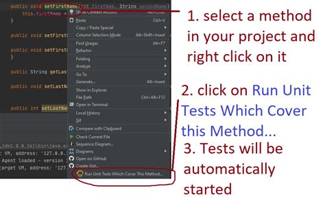 intellij run unit tests